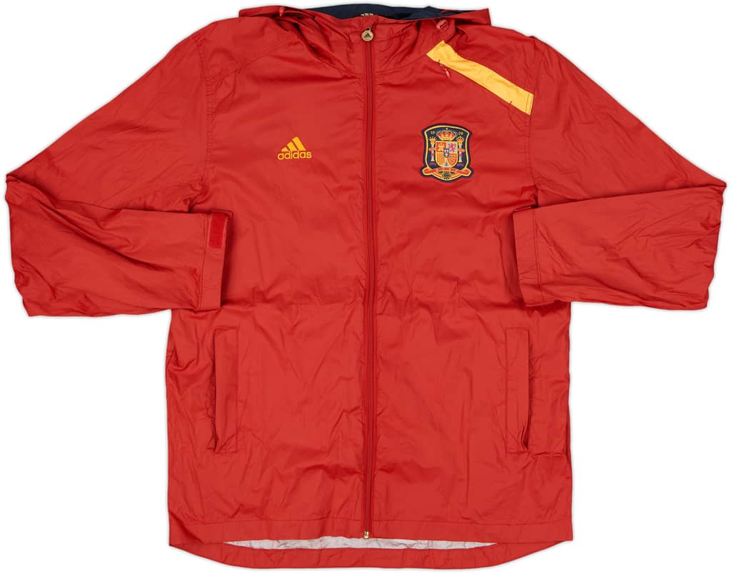 2011-12 Spain adidas Hooded Rain Jacket - 6/10 - (S)