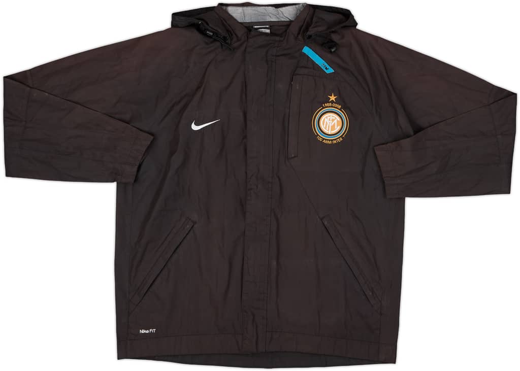 2007-08 Inter Milan Nike Hooded Rain Jacket - 5/10 - (S)