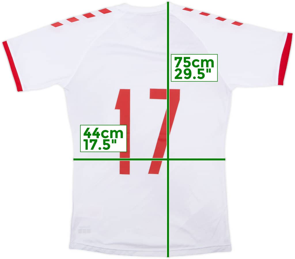 2020-21 Denmark Player Issue Away Shirt #17 - 9/10 - (M)