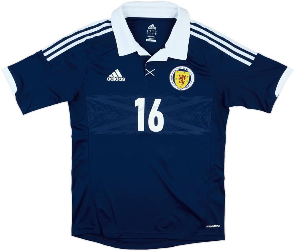 2011-13 Scotland Match Issue Home Shirt #16