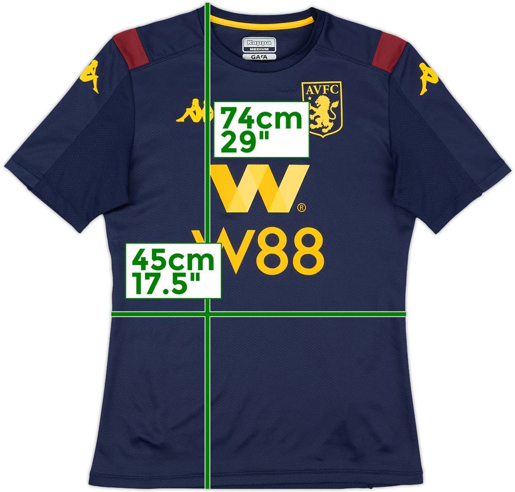 2019-20 Aston Villa Kappa Training Shirt - 8/10 - (M)