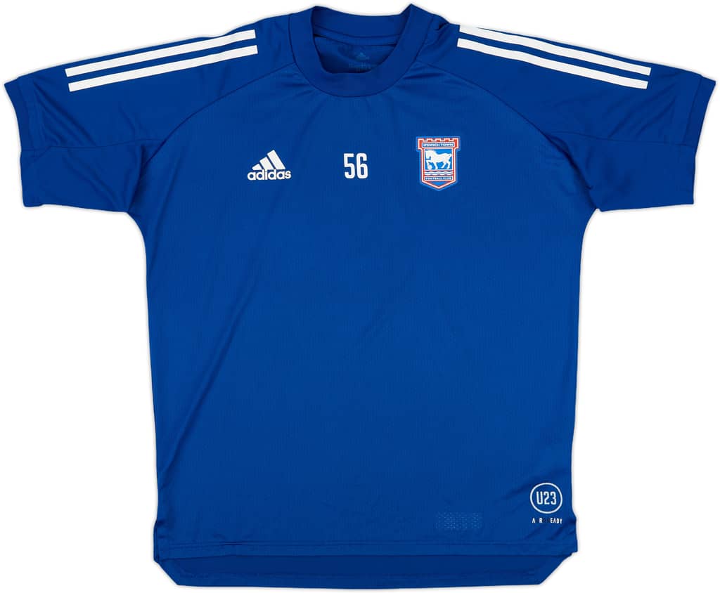 2019-20 Ipswich Town Player Issue adidas Training Shirt #56 - 8/10 - (M)