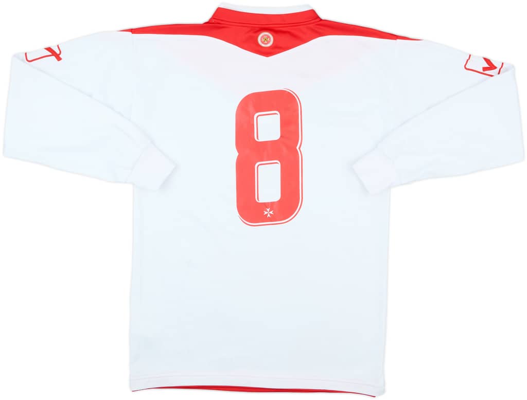 2012-14 Malta Match Issue Away L/S Shirt #8