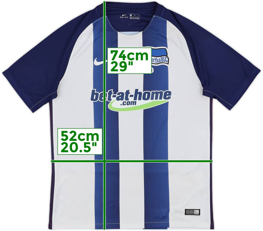 2016-17 Hertha Berlin Home Shirt - 5/10 - (M)