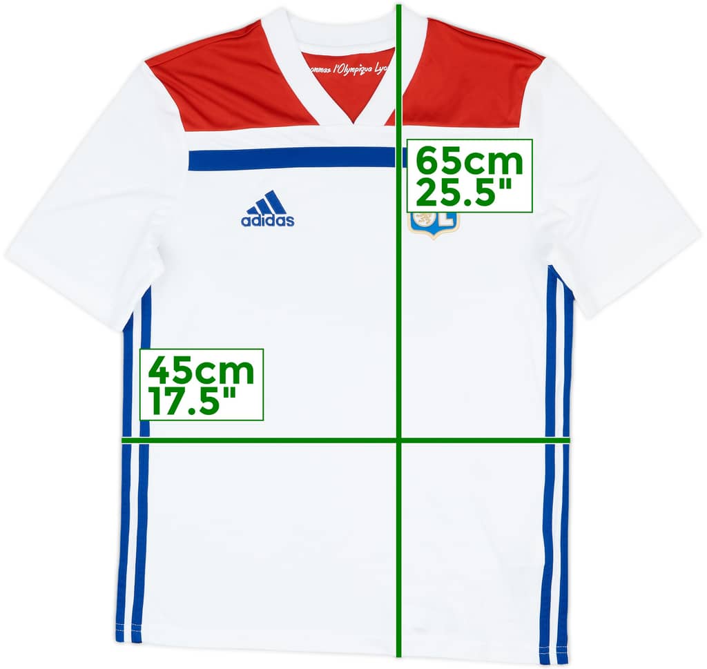2018-19 Lyon Home Shirt - 9/10 - (L.Boys)
