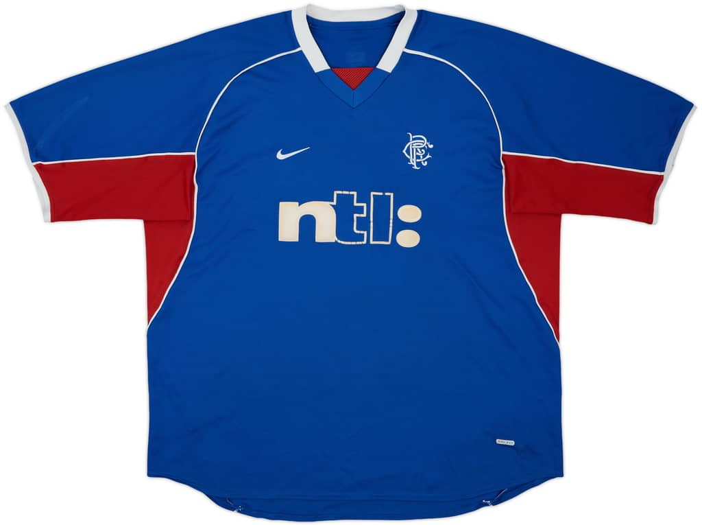 2001-02 Rangers Home Shirt - 6/10 - (XXL)