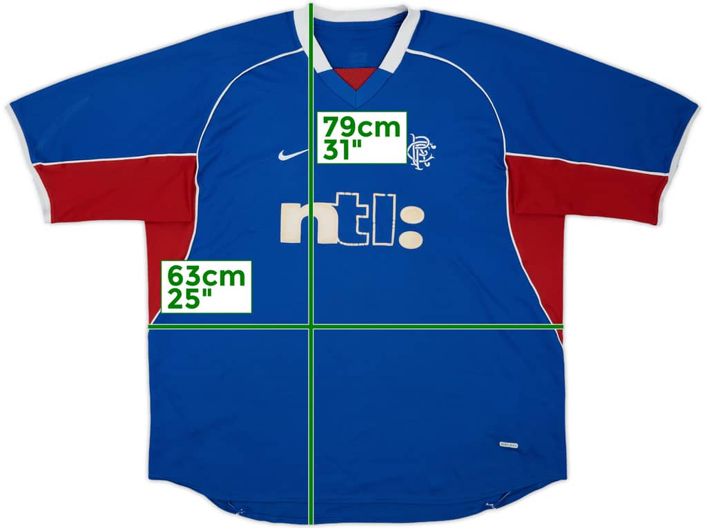 2001-02 Rangers Home Shirt - 6/10 - (XXL)