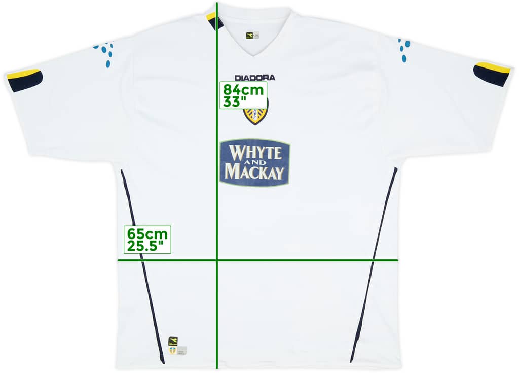 2004-05 Leeds United Home Shirt - 7/10 - (3XL)