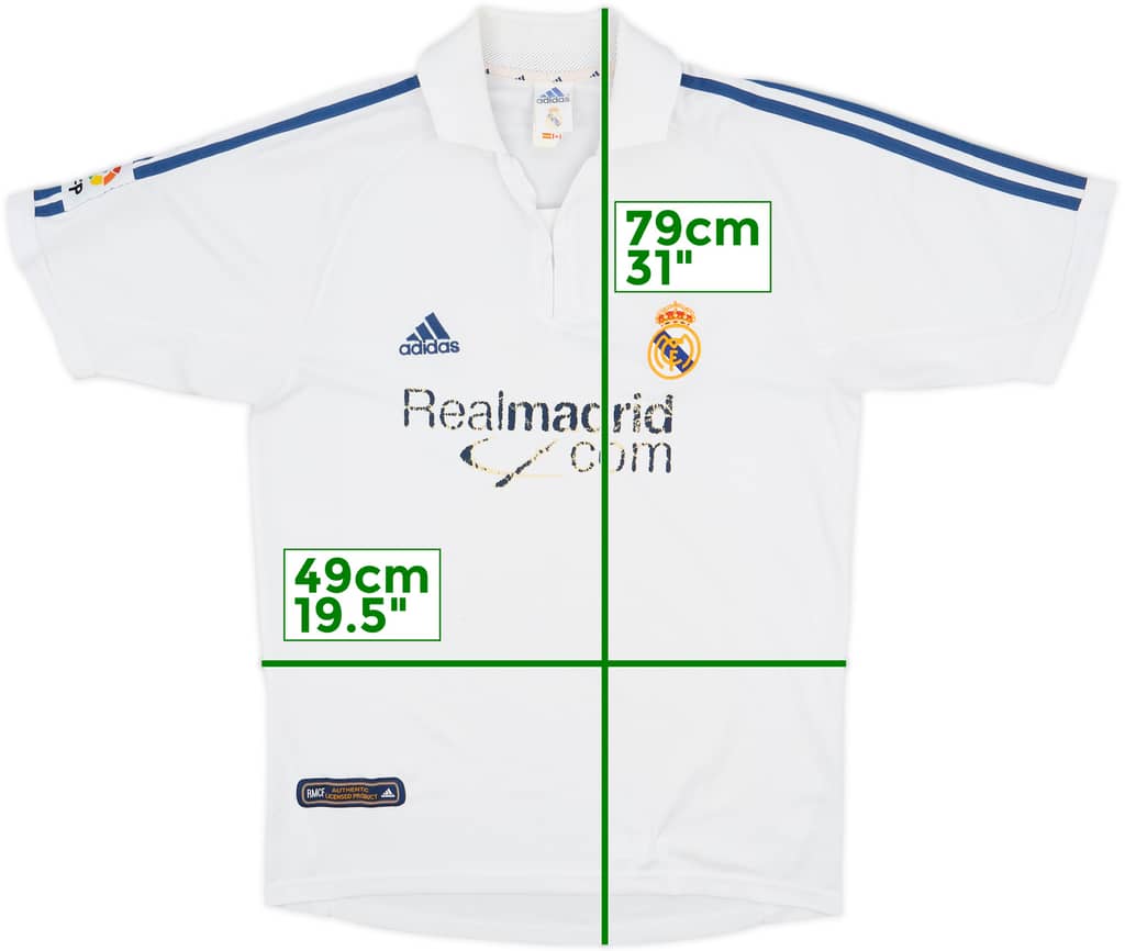 2001 Real Madrid Home Shirt - 4/10 - (S)