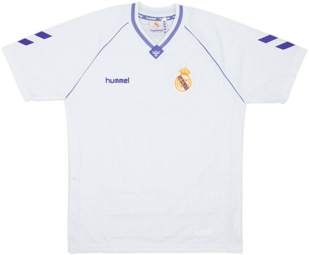 1990-91 Real Madrid Home Shirt - 10/10 - (L)