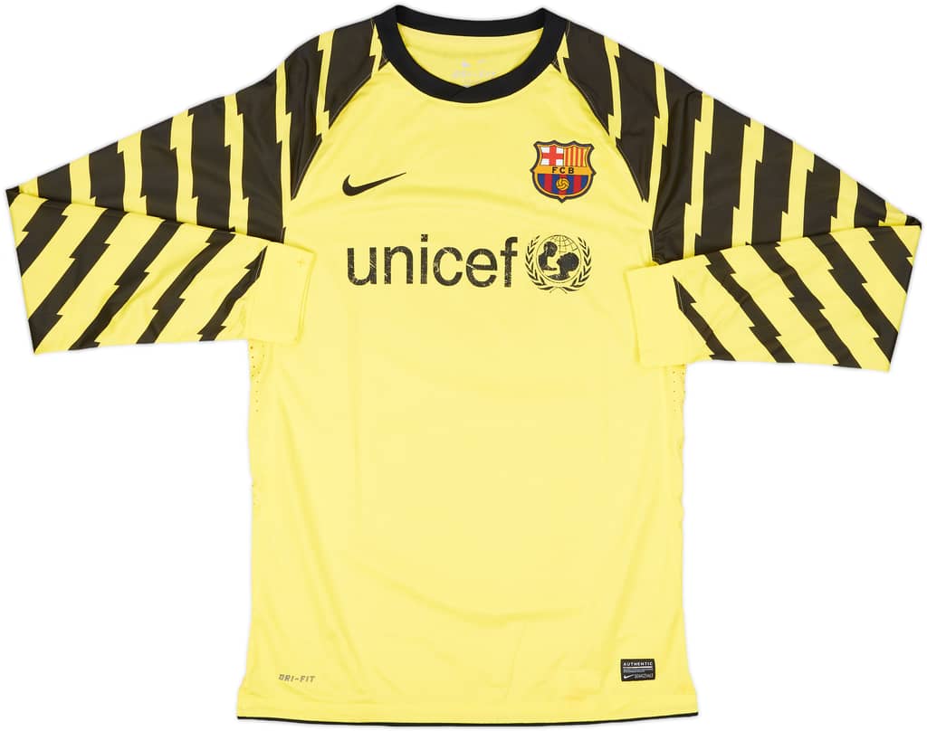 2010-11 Barcelona Authentic GK Shirt - 6/10 - (M)
