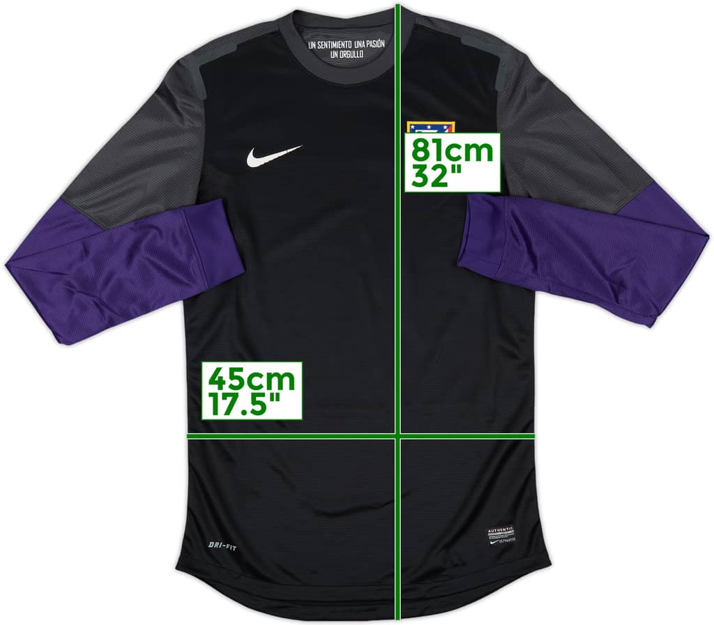 2012-13 Atletico Madrid Player Issue GK Shirt - 6/10 - (M)