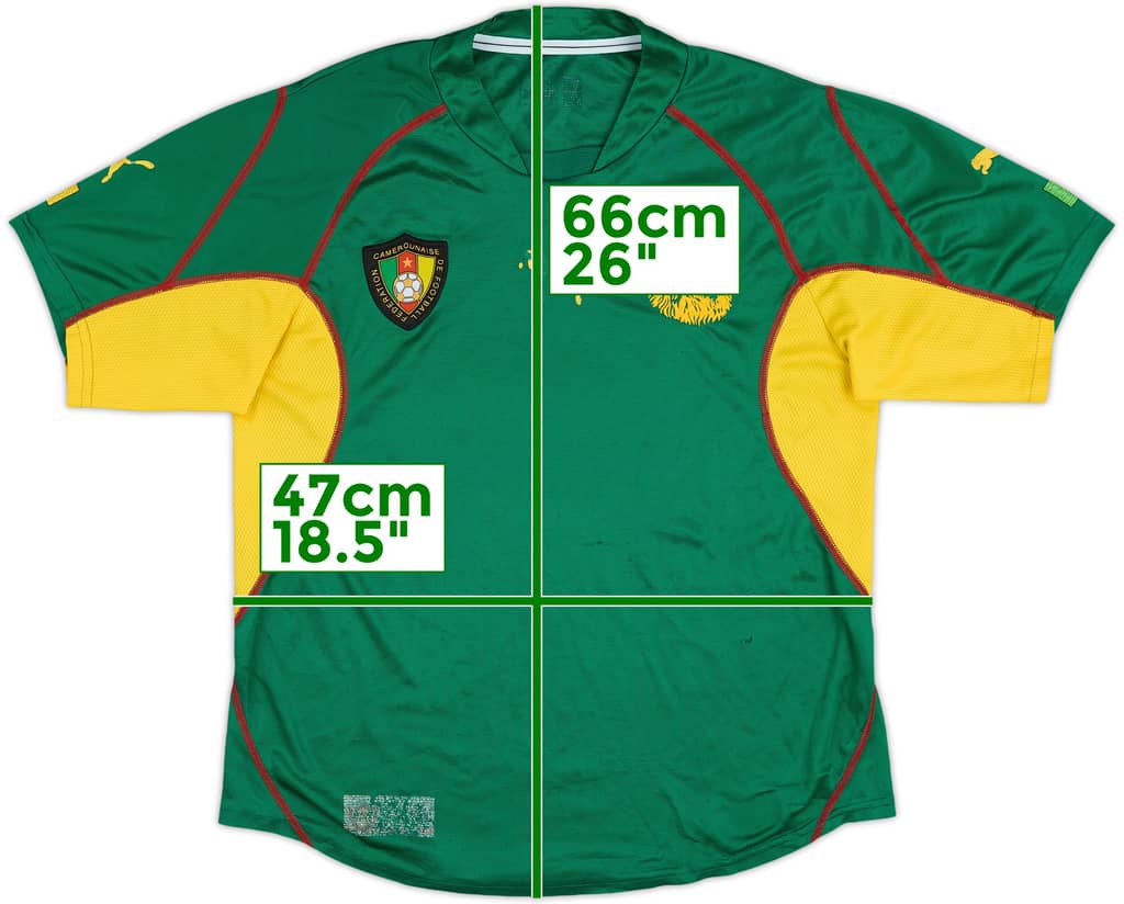2003-04 Cameroon Home Shirt - 4/10 - (S)