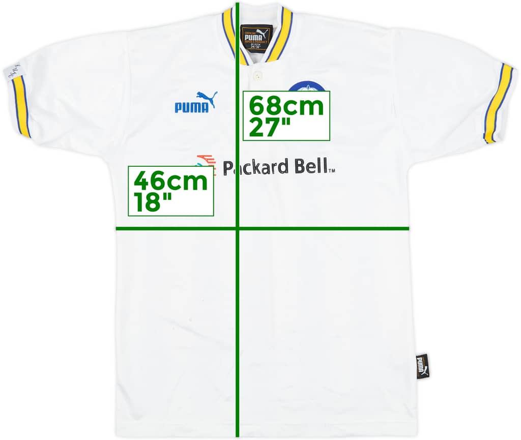 1996-98 Leeds United Home Shirt - 4/10 - (XL.Boys)