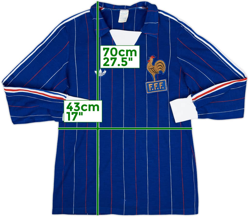 1980-82 France Home L/S Shirt - 6/10 - (S)