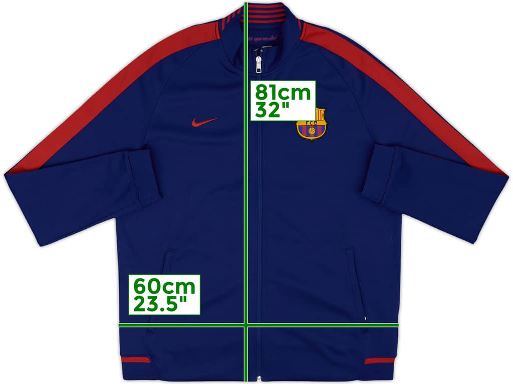 2015-16 Barcelona Nike Track Jacket - 9/10 - (XL)