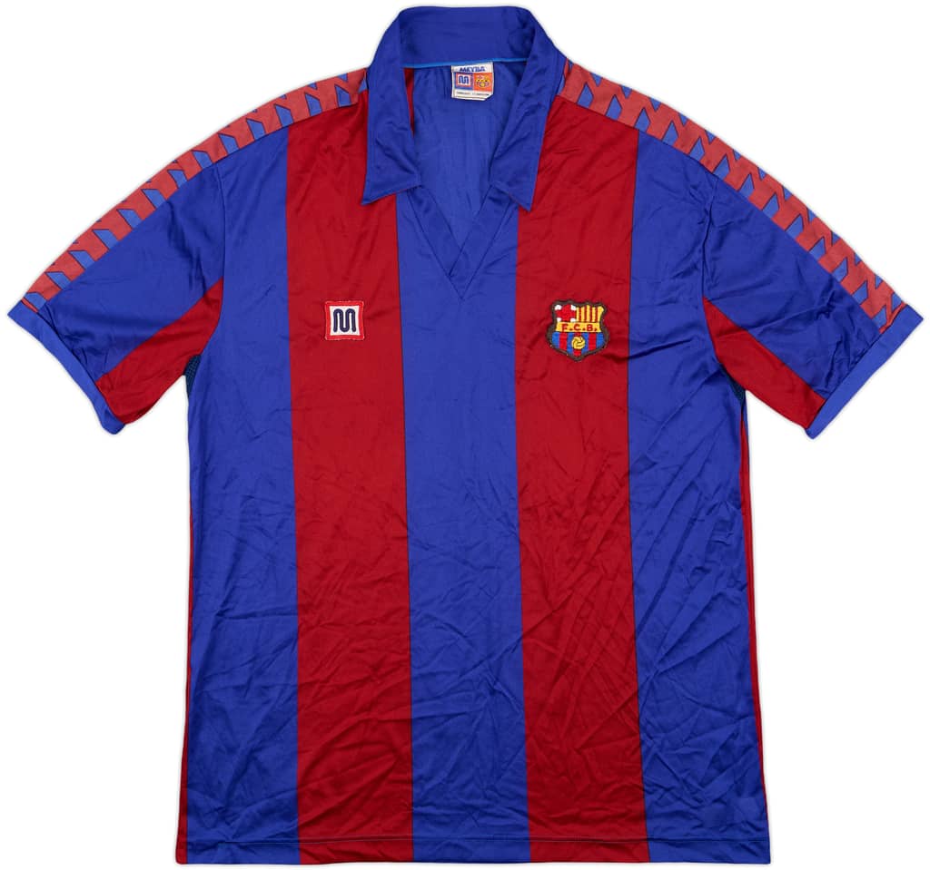 1984-89 Barcelona Home Shirt - 10/10 - (XL)