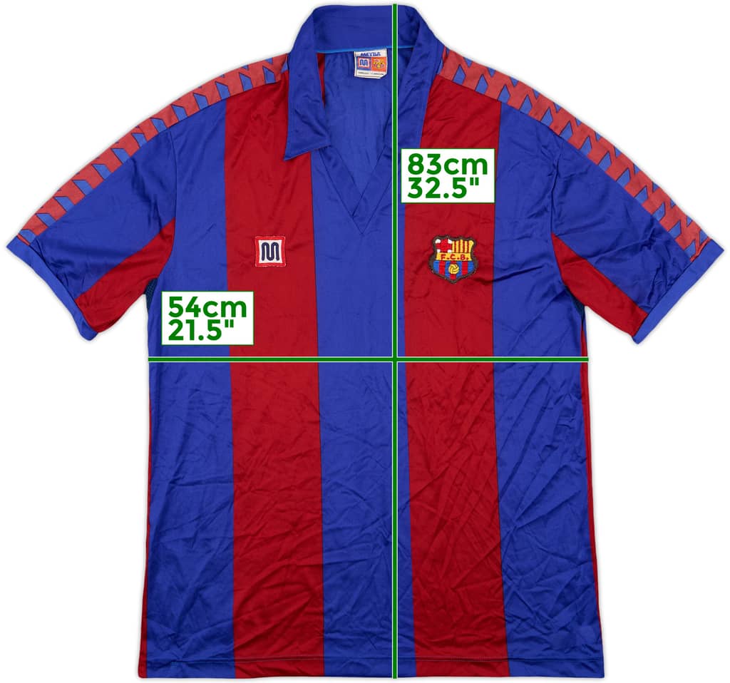 1984-89 Barcelona Home Shirt - 10/10 - (XL)