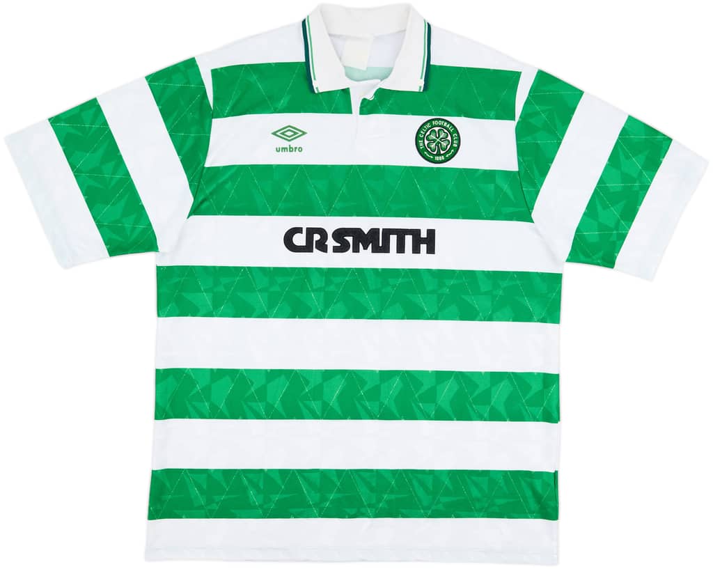 1989-91 Celtic Home Shirt - 8/10 - (XL)