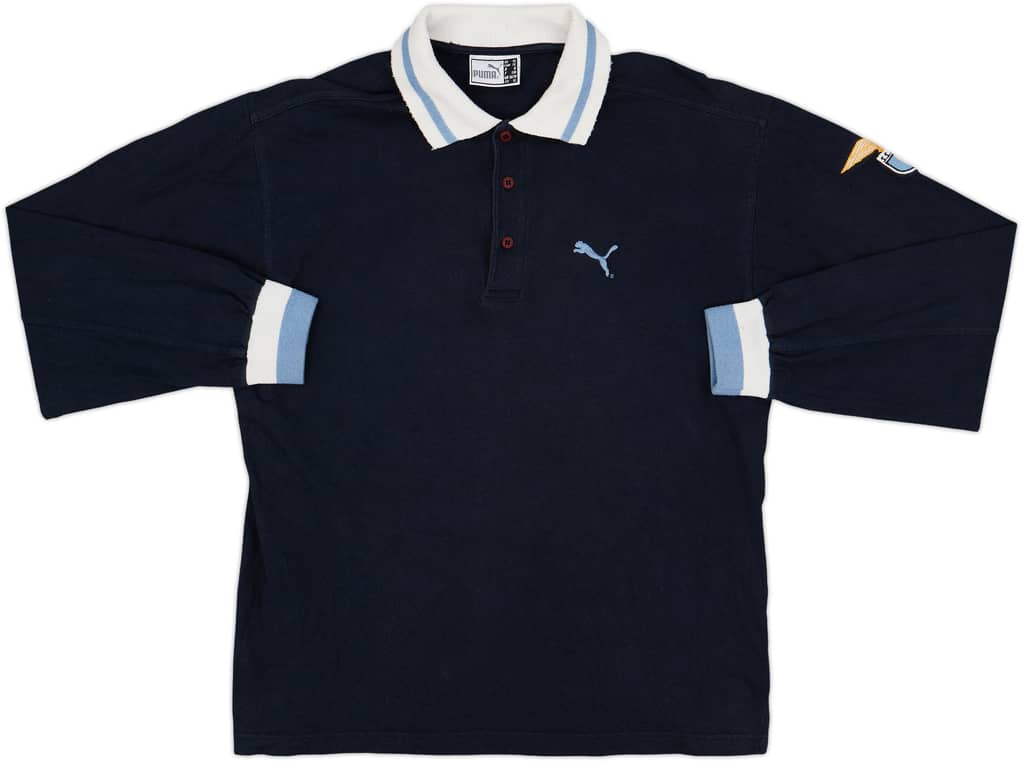 2000-01 Lazio Puma Polo L/S Shirt - 7/10 - (XL.Boys)