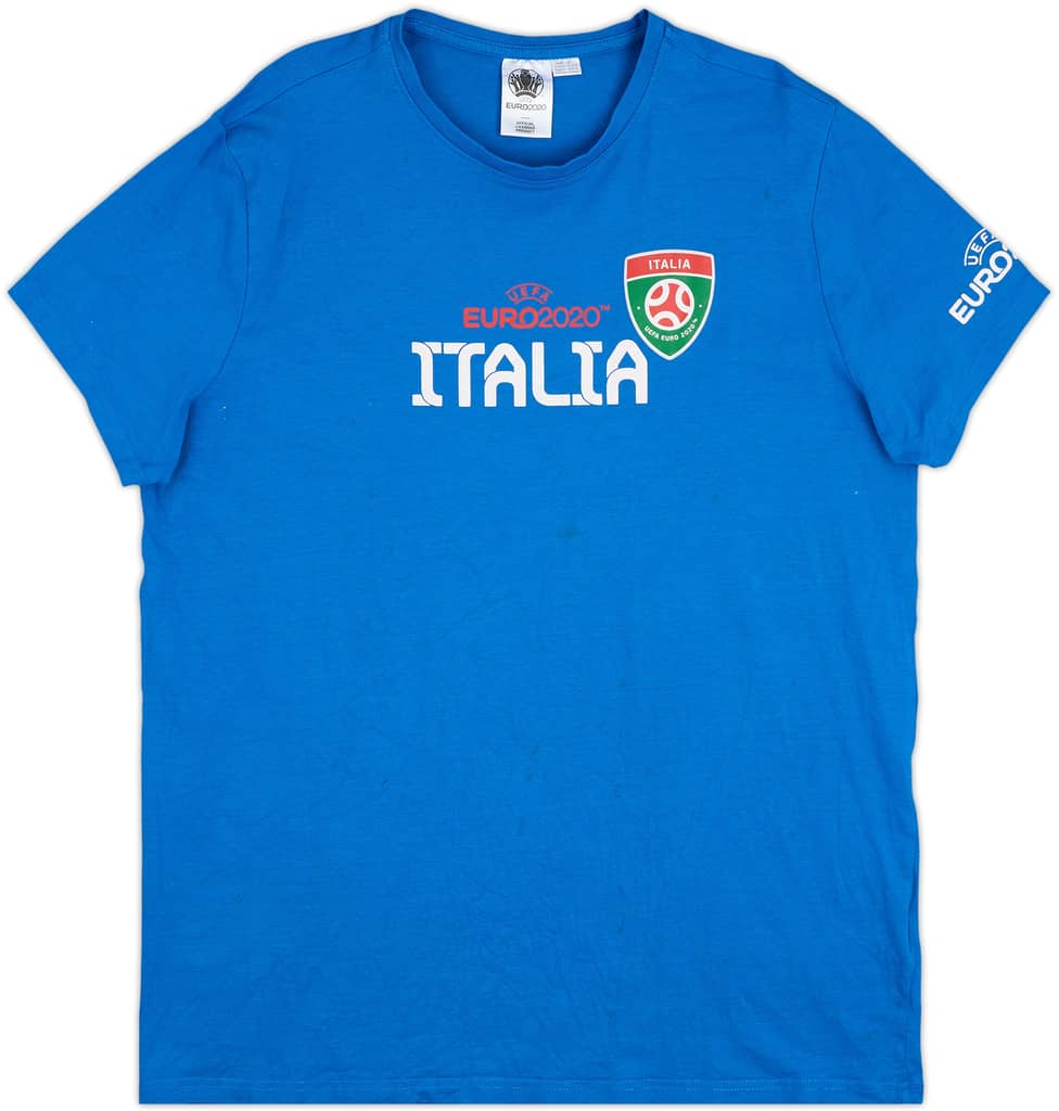 2020 Italy Euro 2020 Cotton Fan Tee - 8/10 - (XL)