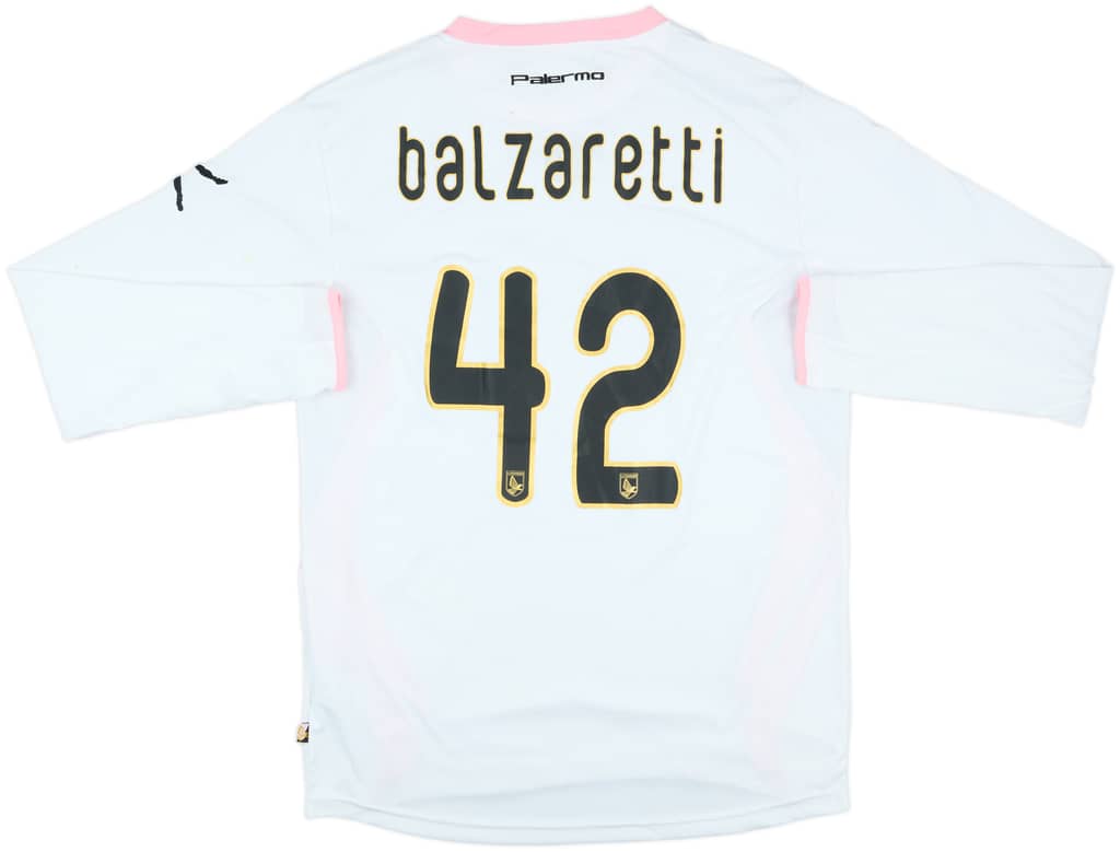 2011-12 Palermo Match Issue Away L/S Shirt Balzaretti #42