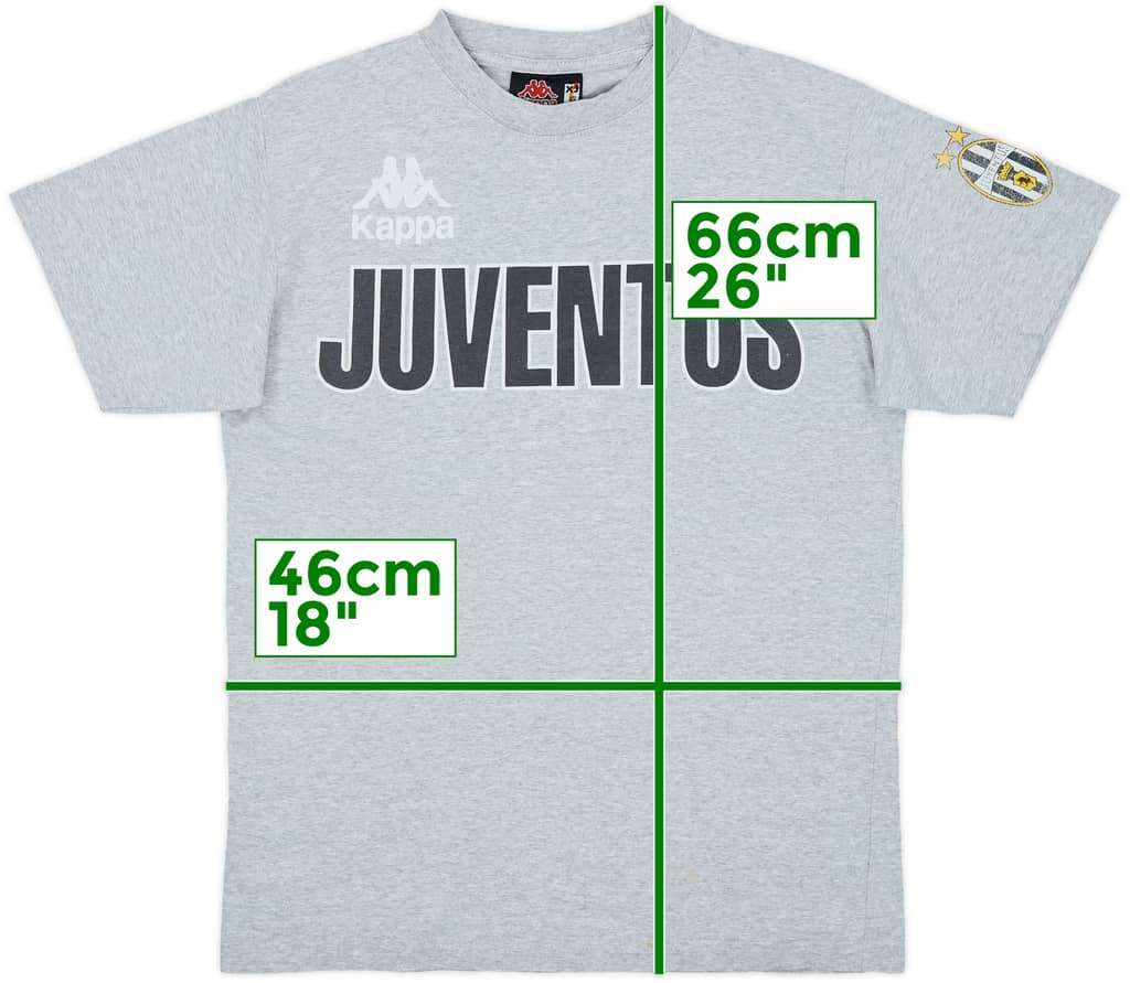 1998-99 Juventus Kappa Cotton Tee - 7/10 - (XL.Boys)