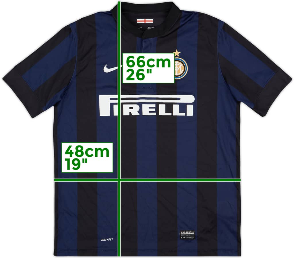 2013-14 Inter Milan Home Shirt - 7/10 - (XL.Boys)
