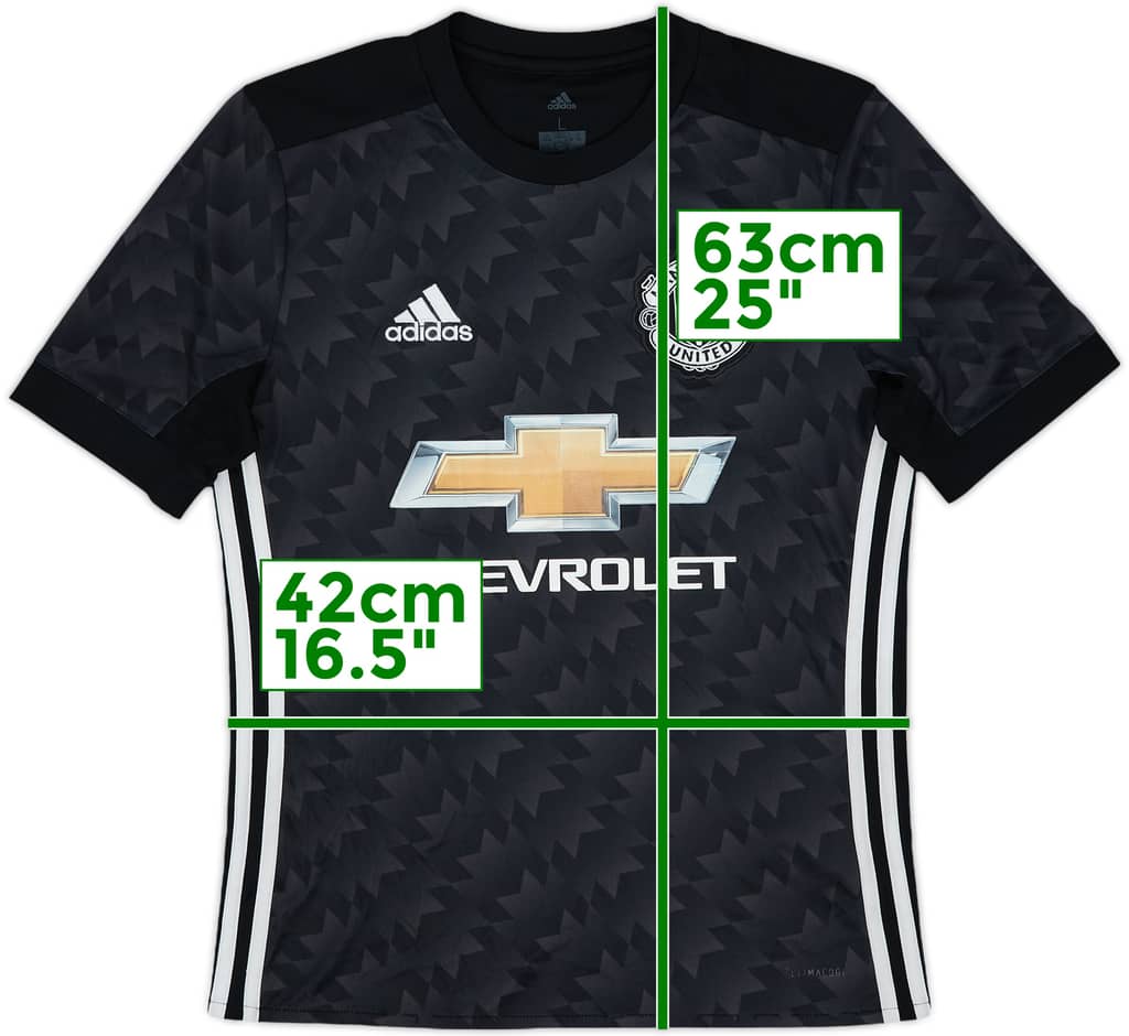 2017-18 Manchester United Away Shirt - 7/10 - (L.Boys)