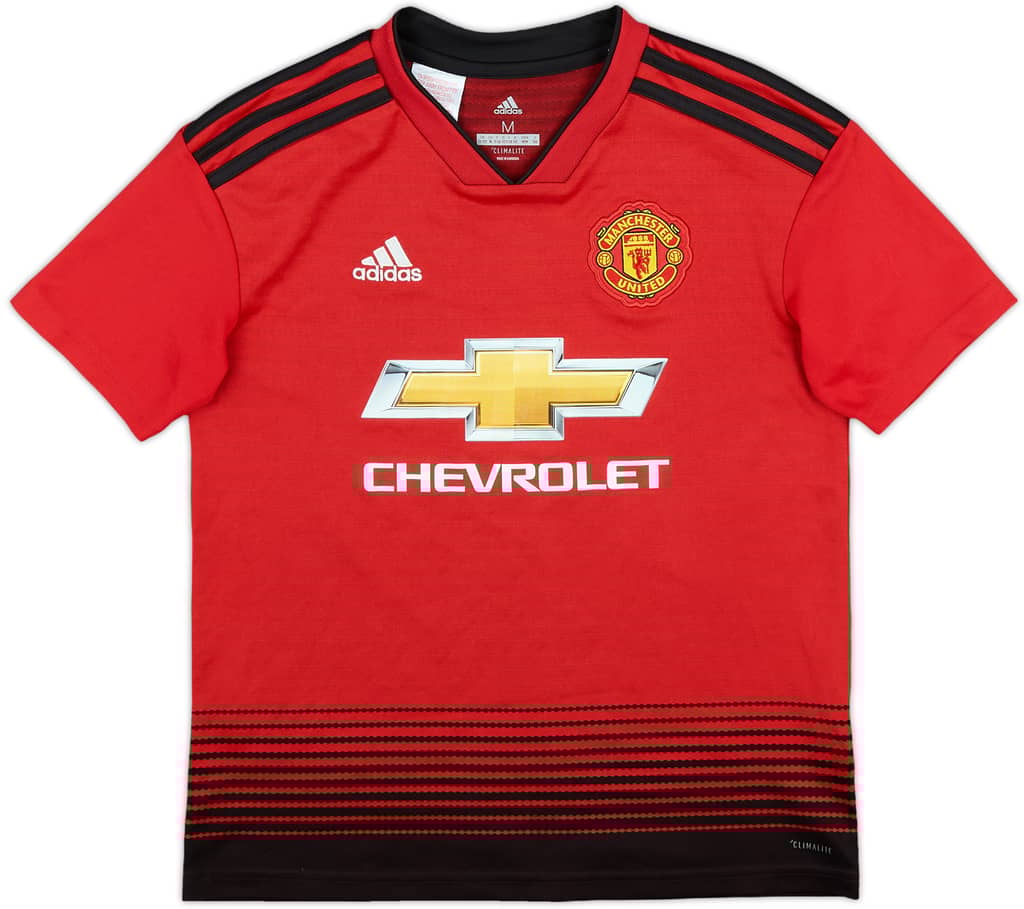 2018-19 Manchester United Home Shirt - 8/10 - (M.Boys)