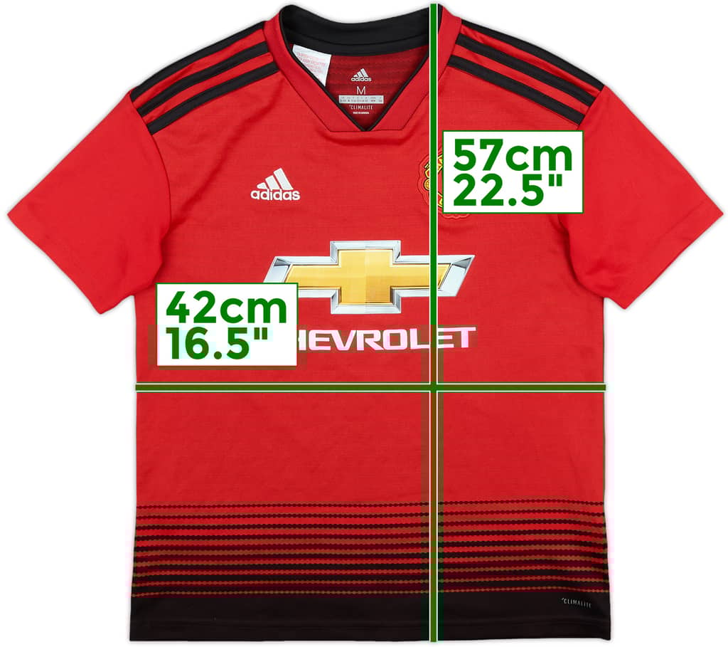 2018-19 Manchester United Home Shirt - 8/10 - (M.Boys)