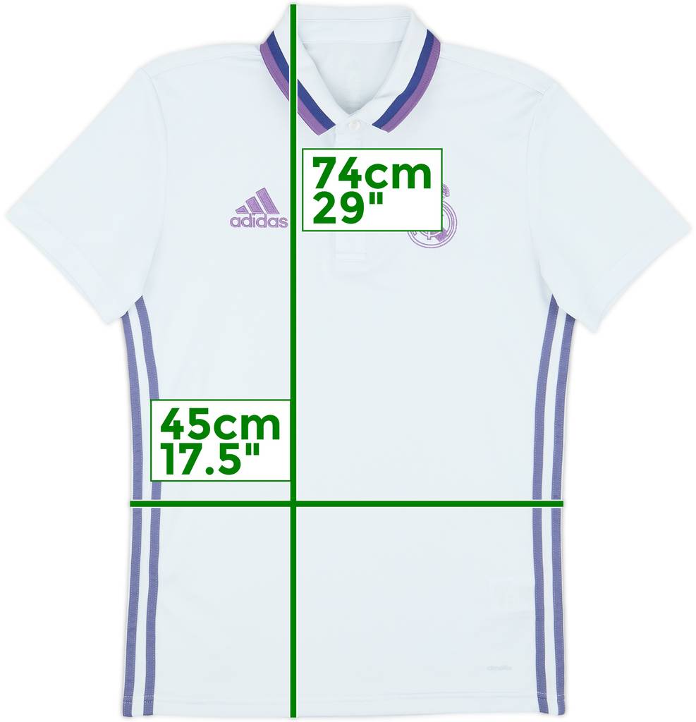 2016-17 Real Madrid adidas Polo Shirt - 5/10 - (S)
