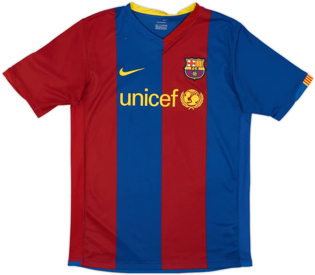 2006-07 Barcelona Home Shirt - 8/10 - (XL.Boys)
