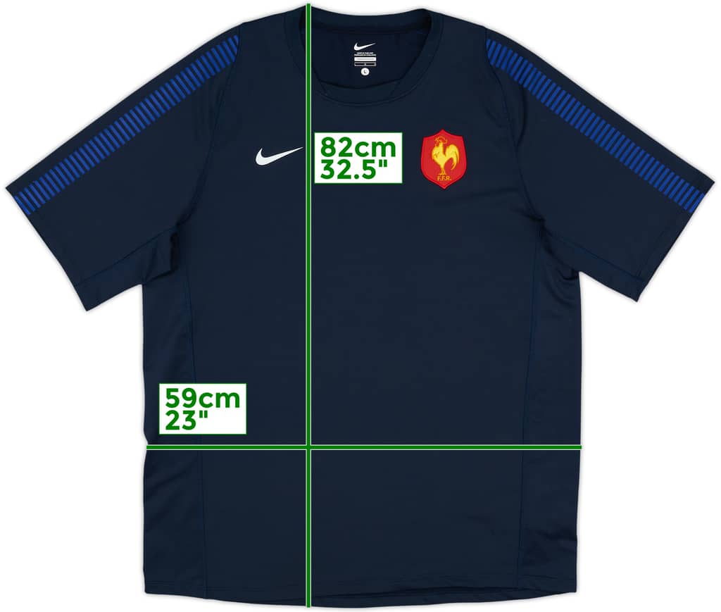2011-12 France Rugby Nike Training Shirt - 9/10 - (L)