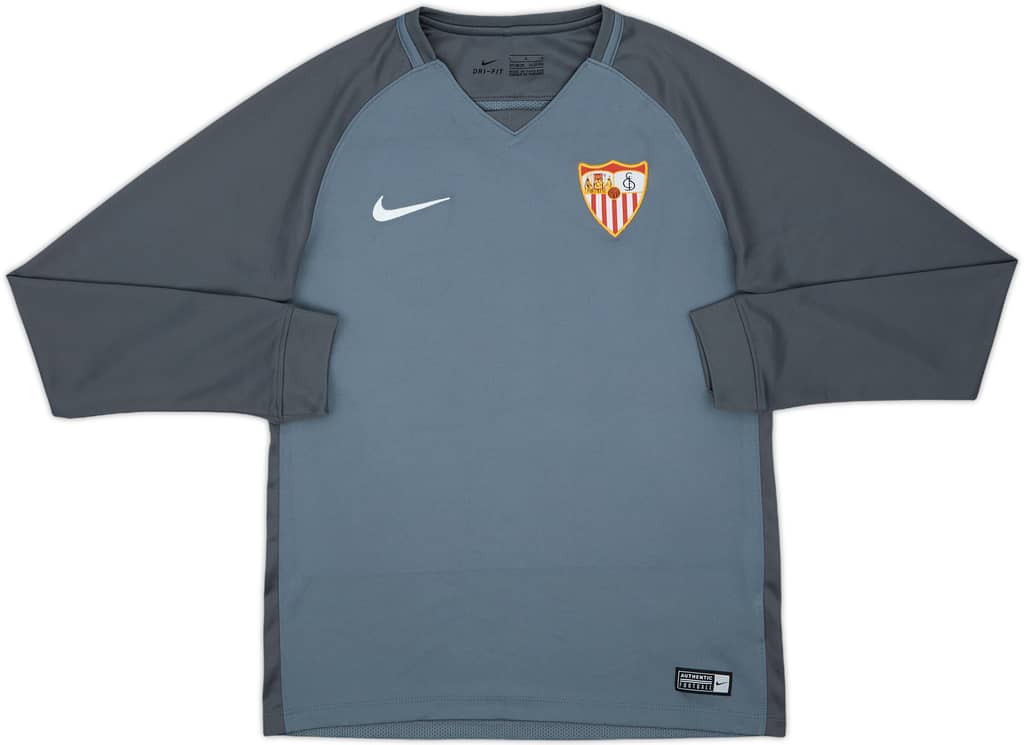 2017-18 Sevilla Training L/S Shirt - 9/10 - (L.Boys)