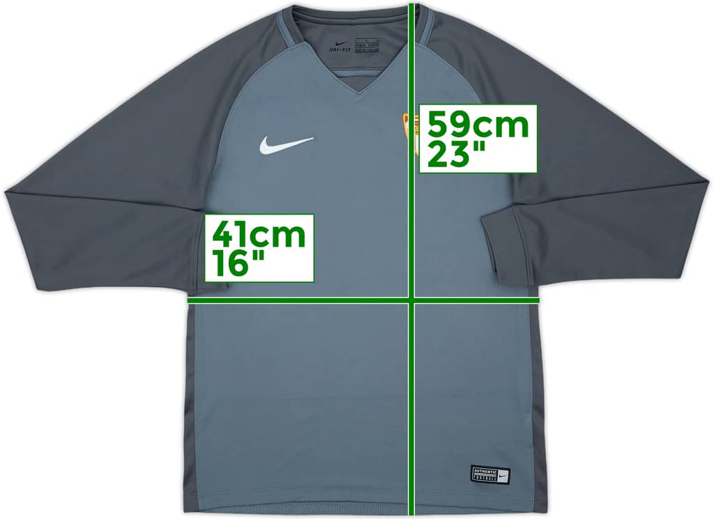 2017-18 Sevilla Training L/S Shirt - 9/10 - (L.Boys)