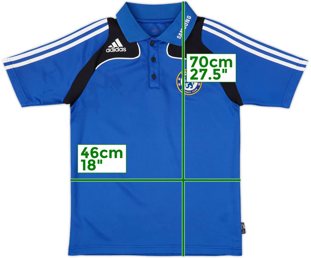 2008-09 Chelsea adidas Polo Shirt - 9/10 - (S)