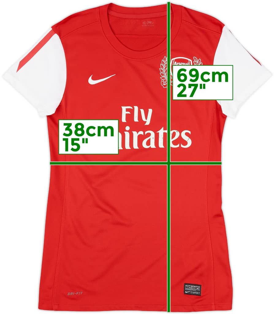 2011-12 Arsenal Home Shirt - 6/10 - (Women's XS)