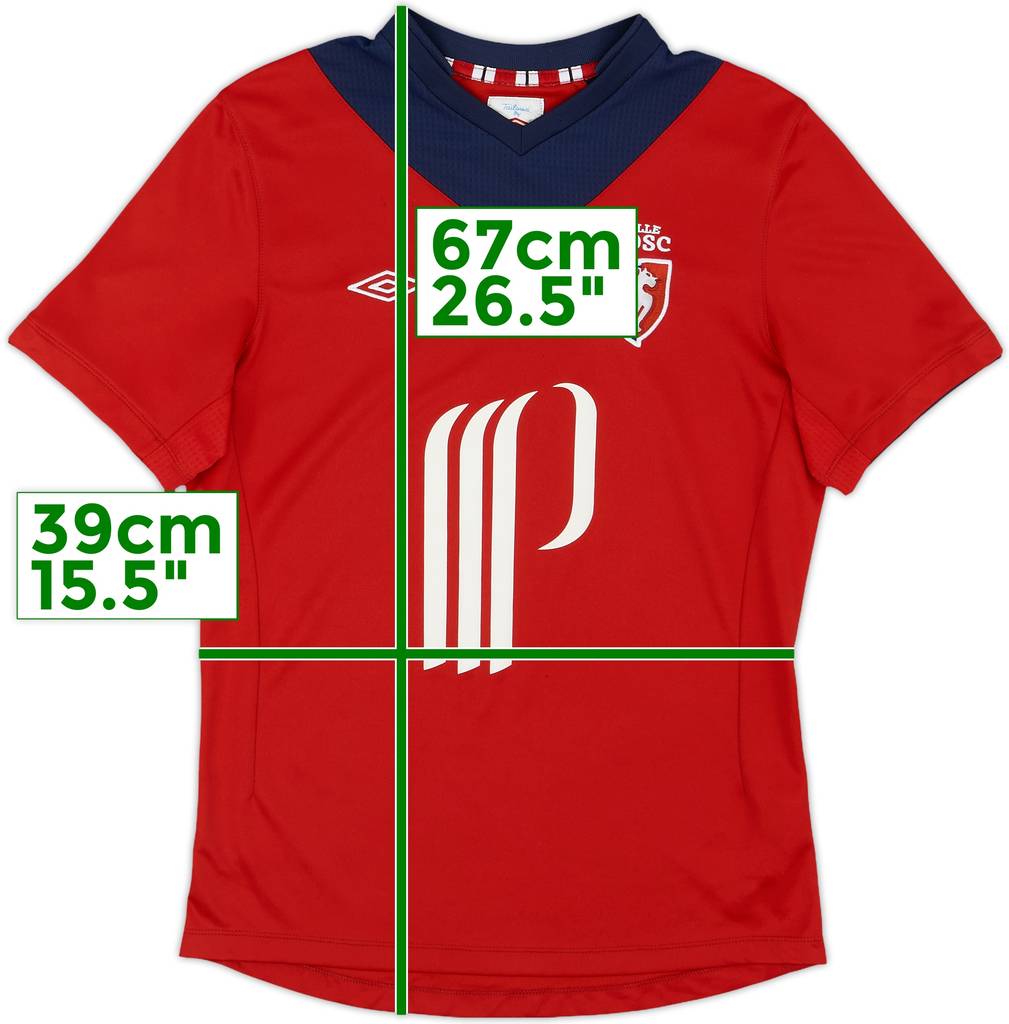 2012-13 Lille Home Shirt - 8/10 - (L.Boys)