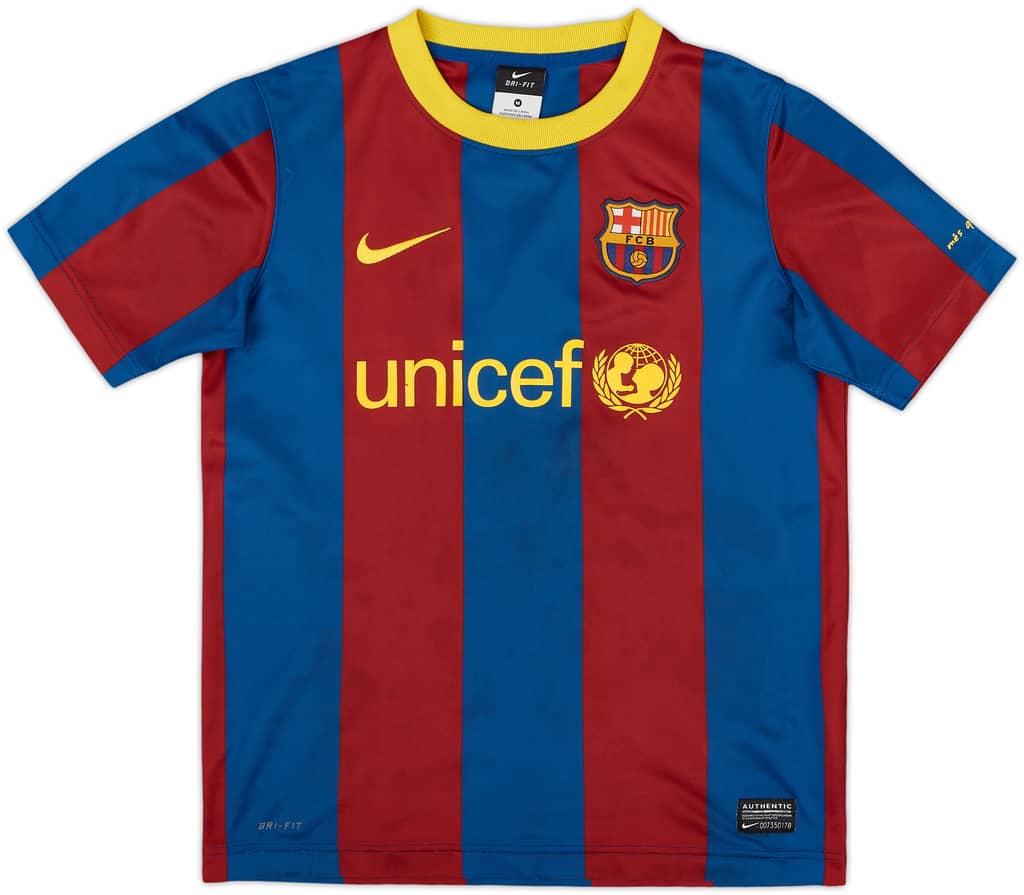 2010-11 Barcelona Home Shirt - 8/10 - (M.Boys)