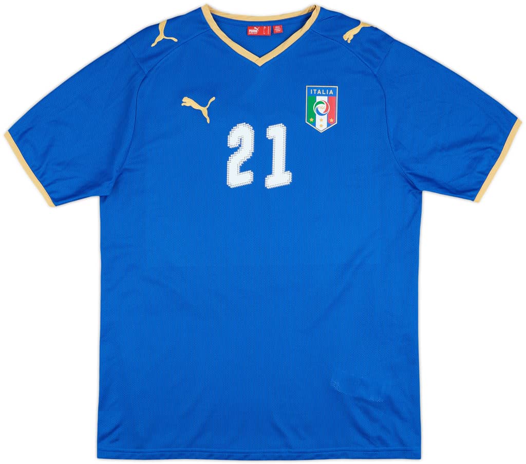 2007-08 Italy Basic Home Shirt Pirlo #21
