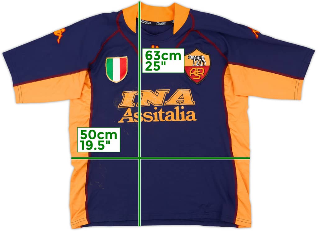 2001-02 Roma Third Shirt - 5/10 - (XL.Boys)