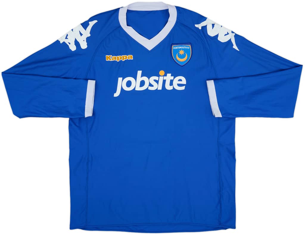2010-11 Portsmouth Home L/S Shirt - 6/10 - (L)