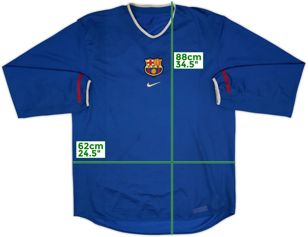 2001-02 Barcelona Third L/S Shirt - 5/10 - (XL)