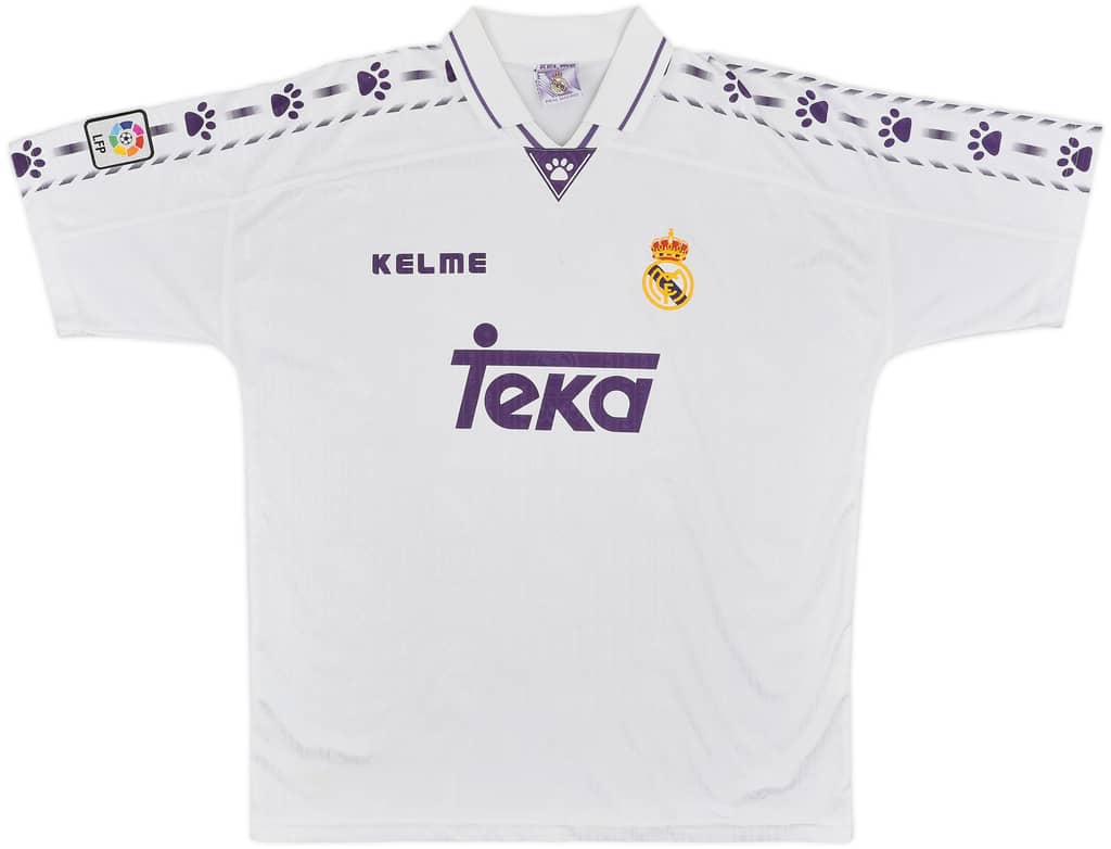 1996-97 Real Madrid Home Shirt - 8/10 - (XL)