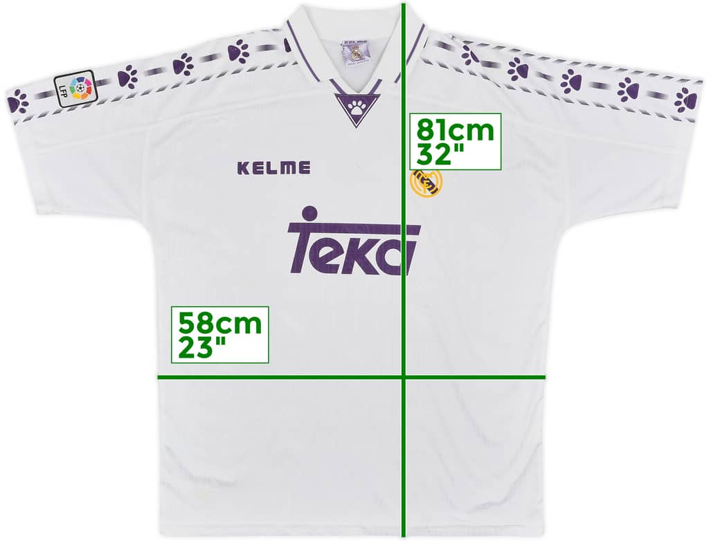 1996-97 Real Madrid Home Shirt - 8/10 - (XL)