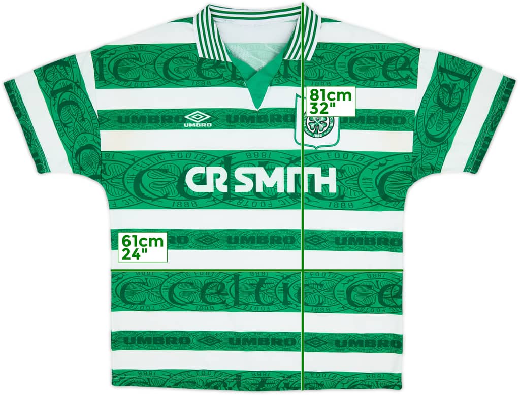 1995-97 Celtic Home Shirt - 8/10 - (XXL)