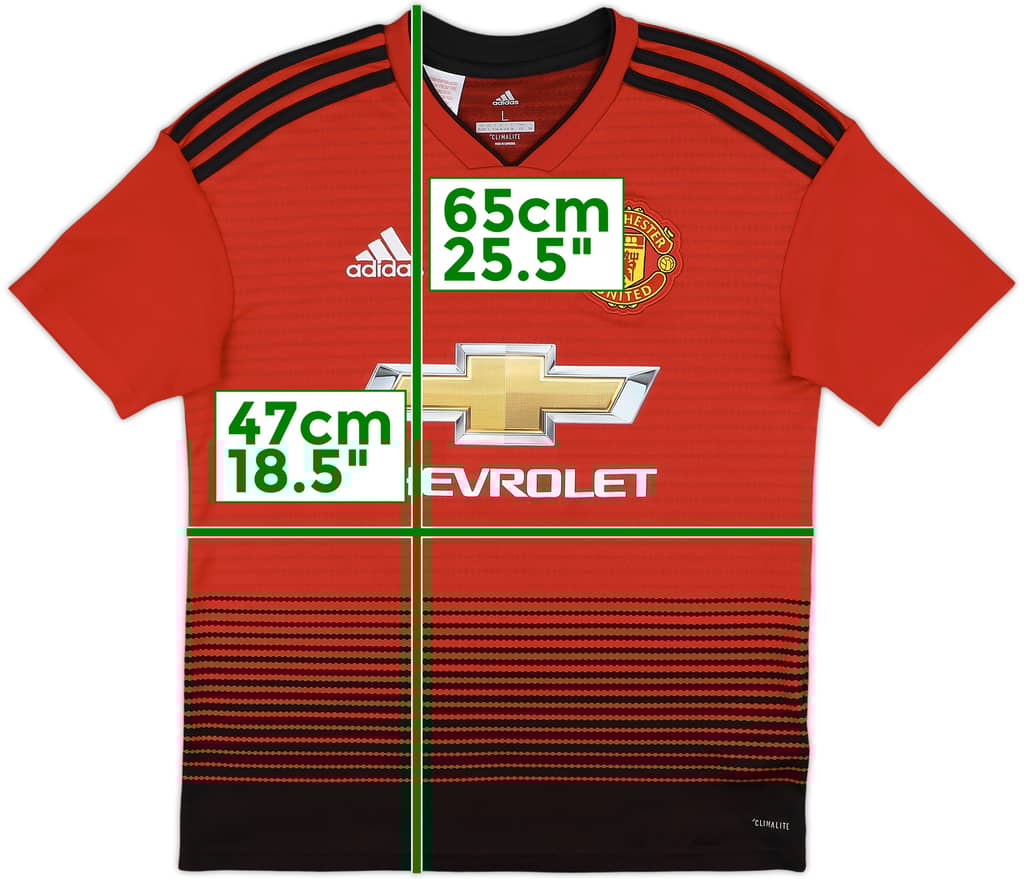 2018-19 Manchester United Home Shirt - 9/10 - (L.Boys)