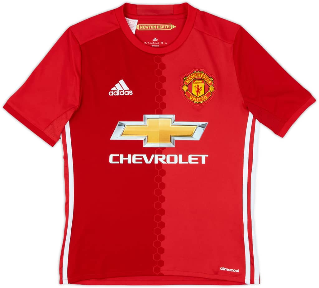 2016-17 Manchester United Home Shirt - 8/10 - (L.Boys)
