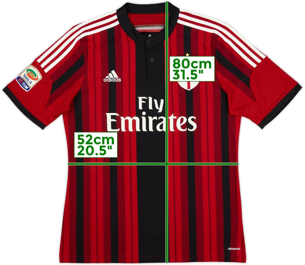 2014-15 AC Milan Home Shirt - 10/10 - (L)